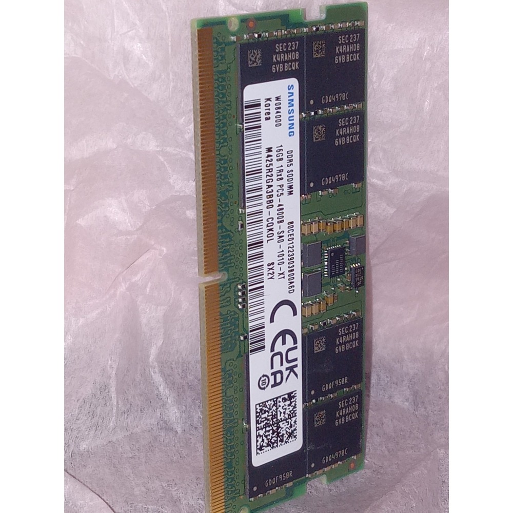 Samsung 16GB - DDR5-4800 - 1Rx8 - Laptop Memory RAM SO-DIMM | M425R2GA3BB0-CQKOL
